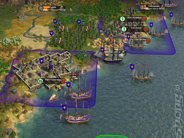 Sid Meier's Civilization IV: Colonization - PC Screen