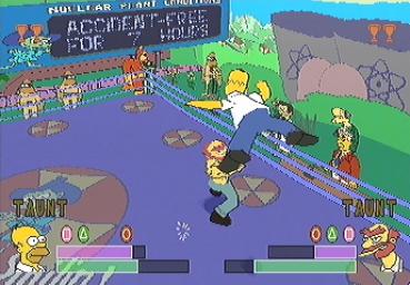 Simpsons Wrestling, The - PlayStation Screen