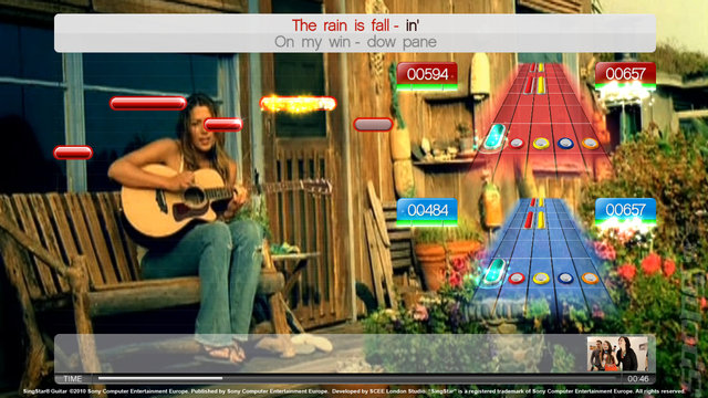 SingStar Guitar - PS3 Screen