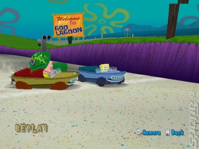 SpongeBob Squarepants Boating Bash - Wii Screen