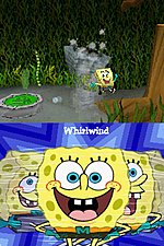 SpongeBob Squarepants: The Yellow Avenger - DS/DSi Screen