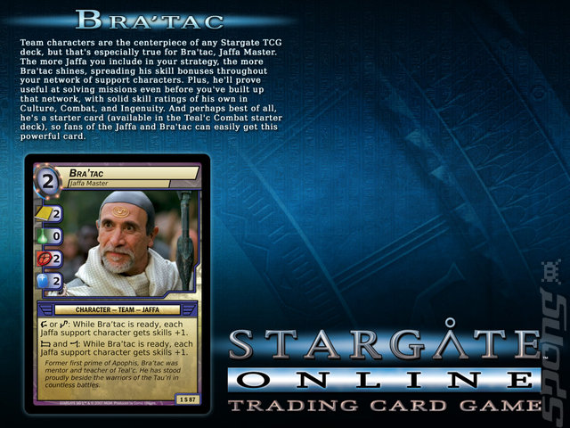 Stargate Online Trading Card Game - PC Screen