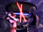 Star Wars The Clone Wars: Lightsaber Duels - Wii Screen