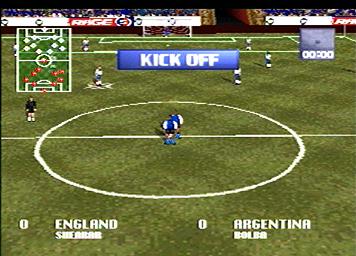 Striker 96 - PlayStation Screen