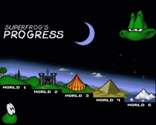 Superfrog - CD32 Screen