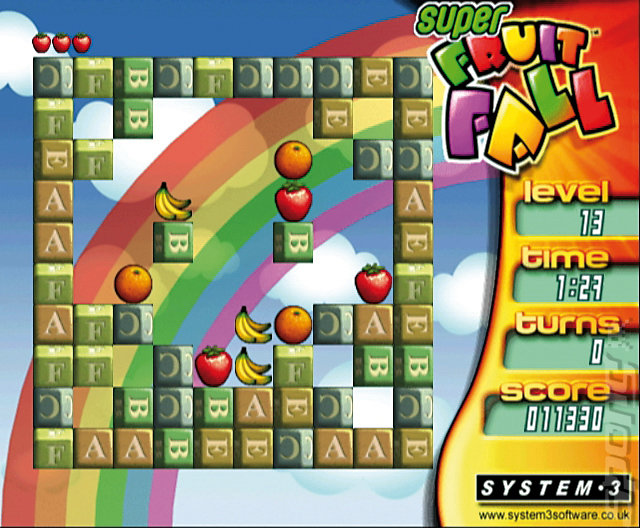 Super Fruitfall - PS2 Screen