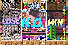 Super Puzzle Fighter 2 - GBA Screen