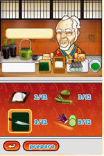 Sushi Academy - DS/DSi Screen