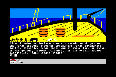 Swiss Family Robinson - C64 Screen