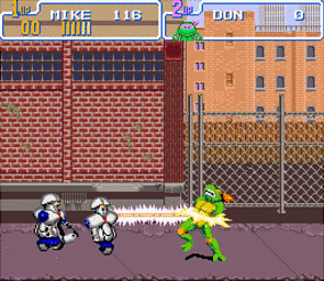 Teenage Mutant Ninja Turtles IV: Turtles in Time - SNES Screen