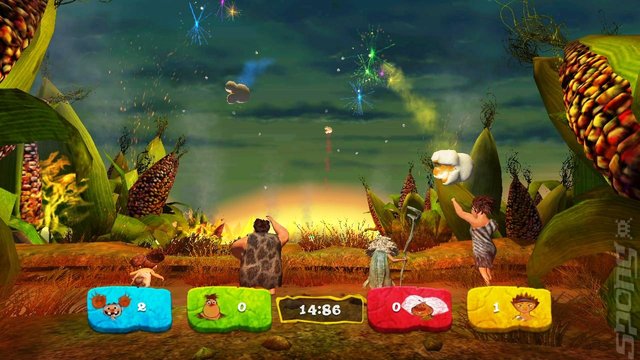 The Croods: Prehistoric Party! - Wii U Screen