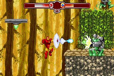 The Invincible Iron Man - GBA Screen