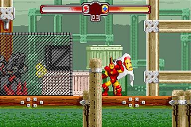 The Invincible Iron Man - GBA Screen