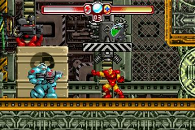 The Invincible Iron Man - GBA Screen