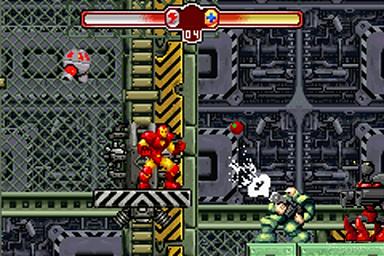 The Invincible Iron Man - GBA Screen