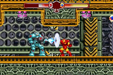 The Invincible Iron Man - GBA Screen