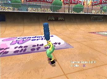 The Simpsons Skateboarding - PS2 Screen