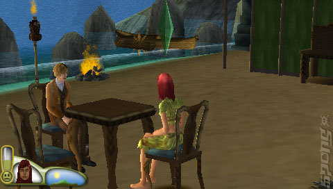 The Sims 2: Castaway - PSP Screen