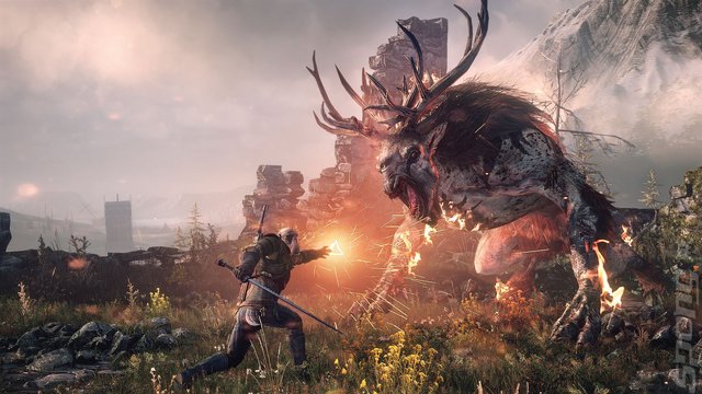 The Witcher III: Wild Hunt and Dark Souls III - PS4 Screen