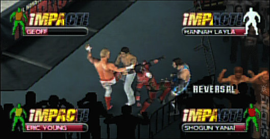 TNA Impact Cross The Line - PSP Screen
