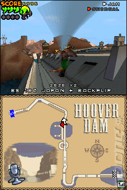 Tony Hawk's Downhill Jam - DS/DSi Screen