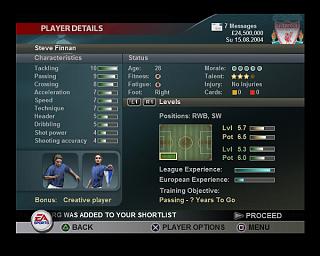 Total Club Manager 2005 - PC Screen