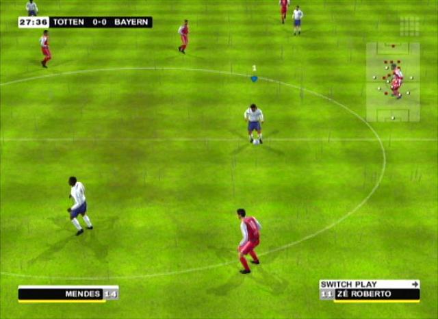 Tottenham Hotspur Club Football 2005 - Xbox Screen
