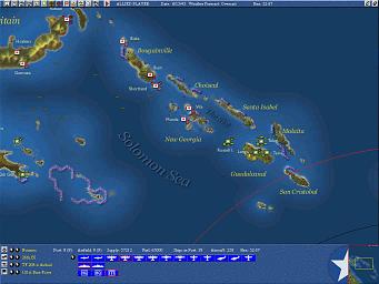 Uncommon Valour: Campaign for the South Pacific - PC Screen