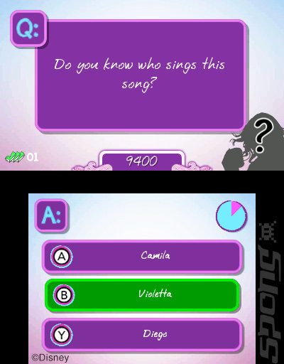 Violetta: Rhythm & Music - 3DS/2DS Screen