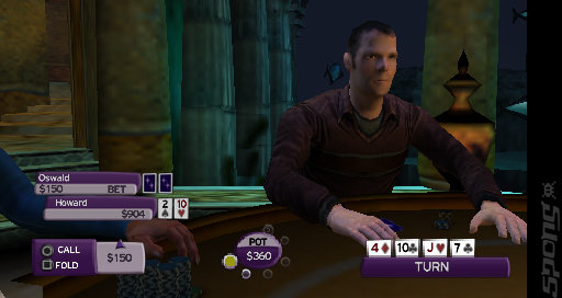 World Championship Poker 2 - PSP Screen