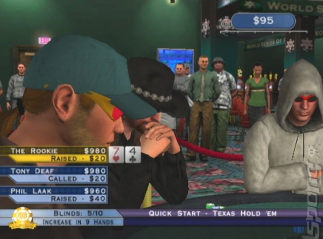 World Series of Poker - PS2 Screen