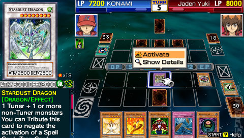 Yu-Gi-Oh! GX Tag Force 3 - PSP Screen