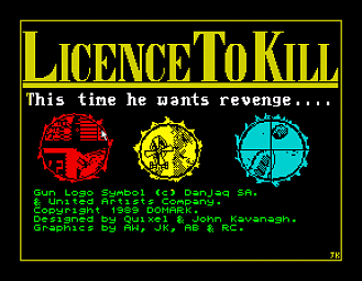 007: Licence to Kill - Spectrum 48K Screen