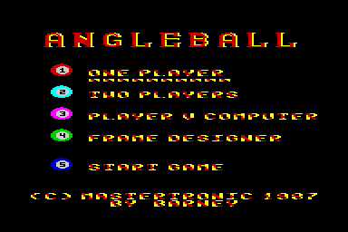 Angle Ball - C64 Screen