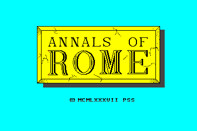 Annals of Rome - C64 Screen
