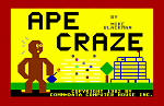 Ape Craze - C64 Screen