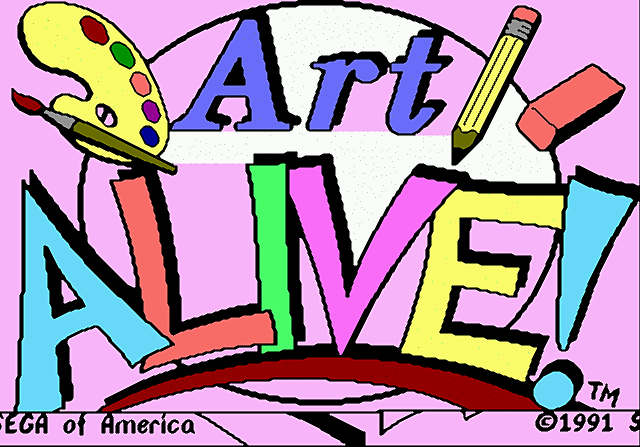 Art Alive - Sega Megadrive Screen