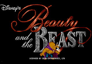 Beauty and the Beast - Sega Megadrive Screen