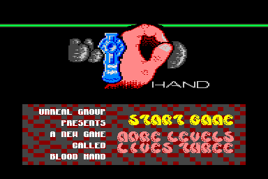 Blood Hand - C64 Screen