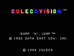 Bump 'n' Jump - Colecovision Screen