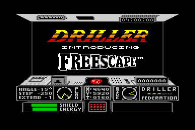 Driller - C64 Screen