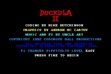 Duckula II - C64 Screen