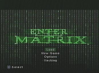 Enter the Matrix - PS2 Screen