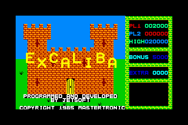 Excaliba - C64 Screen