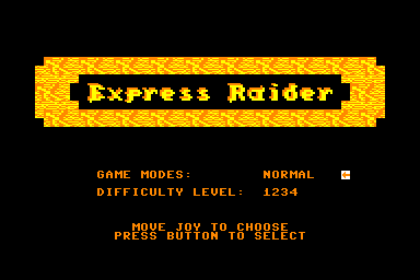 Express Raider - C64 Screen