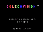 Front Line - Colecovision Screen