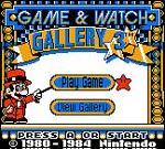 Game & Watch Gallery 3 - Game Boy Color Screen