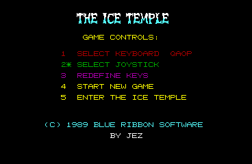 Ice Temple, The - C64 Screen