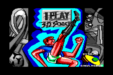 I Play 3D Soccer - C64 Screen