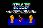 Italy '90 Soccer - C64 Screen